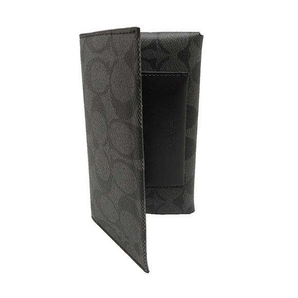 Coach - Uni Wallet Phone Case F32625 Charcoal Black - Picture 2 of 8